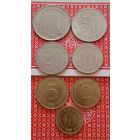 Югославия лот 7 штук 1,2,5,10,20,50,100 динар 1982-1987