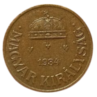 ВЕНГЕРСКОЕ  КОРОЛЕВСТВО  /РЕГЕНТСТВО/. 1 ФИЛЛЕР 1934.