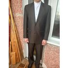 Костюм р50 шерсть 80% коричневый мужской классика