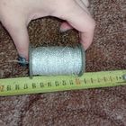 Нитки СССР на пластмассовой бобине, люрексовые нитки, блестящие