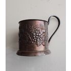 Подстаканник "Малина и вишня" мельхиор посеребрение клеймо 1955г 1с