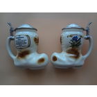 Пивные кружка Горные цветы- горечавка.