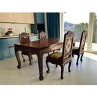 Роскошный резной столовый гарнитур(стол + 8 стульев)