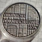 5 марок ФРГ 1975 года. В честь Европейского года охраны памятников.Серебро.
