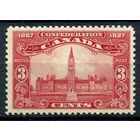 Британские колонии - Канада - 1927г. - 60 лет основания доминиона Канада, архитектура, 3 с - 1 марка - MLH [Mi 120]. #3-WB-94-A-2