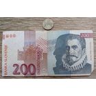 Werty71 Словения 200 толаров 1992 банкнота