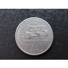 1\4 доллара,2002 Индиана. США.