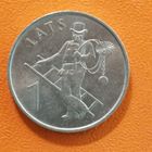 Латвия 2 Республика, 1 лат 2008 г., "ТРУБОЧИСТ",  KM# 107