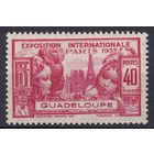 74.FrK. Франция. Колонии. Гваделупа. Всемирная выставка в Париже. 1937 г. 40C. Mi.#139. (* - описание).