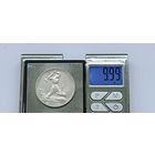 50 копеек 1925 года. ПЛ. Серебро 900. Монета не чищена. 45039