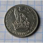 ВЕЛИКОБРИТАНИЯ  1 ШИЛЛИНГ 1930 ГОД  ГЕОРГ V СЕРЕБРО