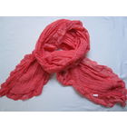 Весенне-летний коралловый шарфик