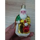 Елочные игрушки, стекло дед мороз