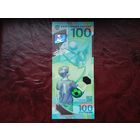 100 рублей РФ 2018 г. Футбол.