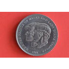 Великобритания 25 пенсов 1981 с 1 руб