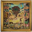 Кищенко А.М. "Будущий триптих",1983г. Картон, масло. Размер с рамой 84х84 см.