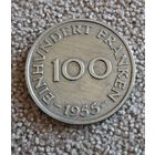 Саар 100 франков, 1955