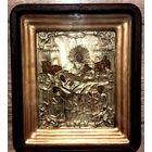 Редкая!!! Красота!!! Старинная икона Успение Пресвятой Богородицы. 1869 г. 84 проба.