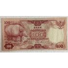 Индонезия 100 рупий 1977 год. Носорог