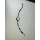 Часы ЛУЧ , браслет с камушками . С рубля