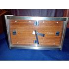 Часы настольные кварцевые KIENZLI Germany, дерево метал пластик, в13 х ш19см х