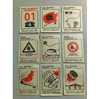 Спичечные этикетки ф.Искра. Соблюдайте правила пользования газом ГОСТ-85