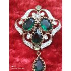 Брошь с камнями,Красивая,старого периода