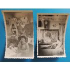 Фото "У дзеравенскай хаце", 1950-е гг., 2 шт.