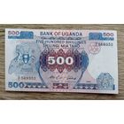 Werty71 Уганда 500 шиллингов 1986 UNC банкнота большой формат