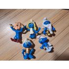 Фигурки цельные-Смурфики, б.у