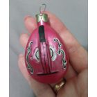 Ёлочная игрушка, стекло, Мандалина, музыкальный инструмент