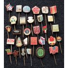 Значки иностранные. В основном страны социалистического лагеря. Многие тяжёлые. Сборный лот. Цена за один значок. (Е-4)