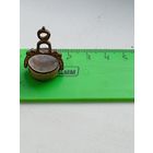 Печать дамская  прикладная.Стекло ,бронза.Цветок.Предположительно XIX век.