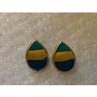 Торги! Серьги винтажные эмаль Германия