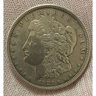 Монета 1 доллар 1921 год. США. Доллар Моргана. Монетный двор Филадельфия