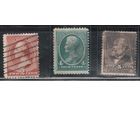 США-1882-1883, (Скотт.205,210-211), гаш. , Стандарт, Президенты,(полная серия)