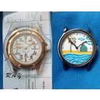 Двое редких часов Луч, состояние! С рубля