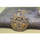 Киверная бляха армии НАПОЛЕОНА, линейный полк. ВОЙНА 1812 год. Распродажа коллекции вещей. С РУБЛЯ! АУКЦИОН!