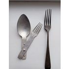 Немецкая походная вилка-ложка и вилка.