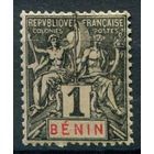 Французские колонии - Бенин - 1894г. - аллегория, 1 с - 1 марка - MH [Mi 30]. #4-W1-121-A-1