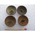 Пуговицы гербовые до 1917 г. 4 шт. Диаметр 2.2 см. Царская Россия. БР. БУХЪ  С.П.Б.