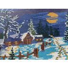 Вышитая картина. Зима.