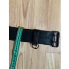 Уже очень редкий ремень в мягкой  коже с узкой прягой. 5 см.ширина. 20-е годы или  даже царизм.