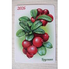 Календарик, 2026, Брусника, изд. "Белпочта".