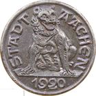 РАСПРОДАЖА!!! - ГЕРМАНИЯ АХЕН 10 пфеннигов 1920 год