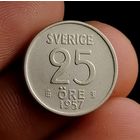 25 эре 1957, серебро, Швеция