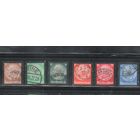 Германия(Рейх)-1934,(Мих.548-553) гаш. ,  Стандарт, Президент Гинденбург, Траурный выпуск(полная серия)