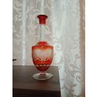 Графин штоф красное стекло