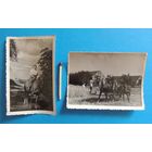 Фото "Паненка на лошадке", Новогрудок", 1933 г., 2 шт.