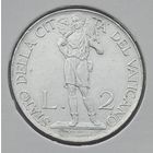 Ватикан 2 лиры 1940 г. В холдере